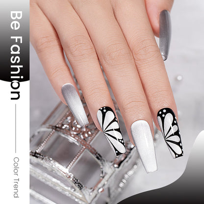 Flash Sale White Cat Eye Gel Nail Polish Set 6 Colors 7.5ml - 52% OFF Limited Time Sale