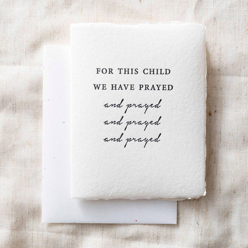 For this child we have prayed- Greeting Card