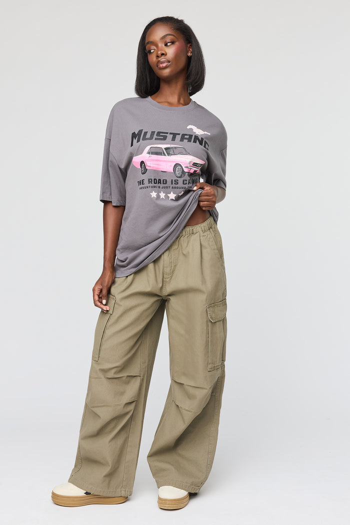 Ford Mustang Graphic Oversized T-Shirt