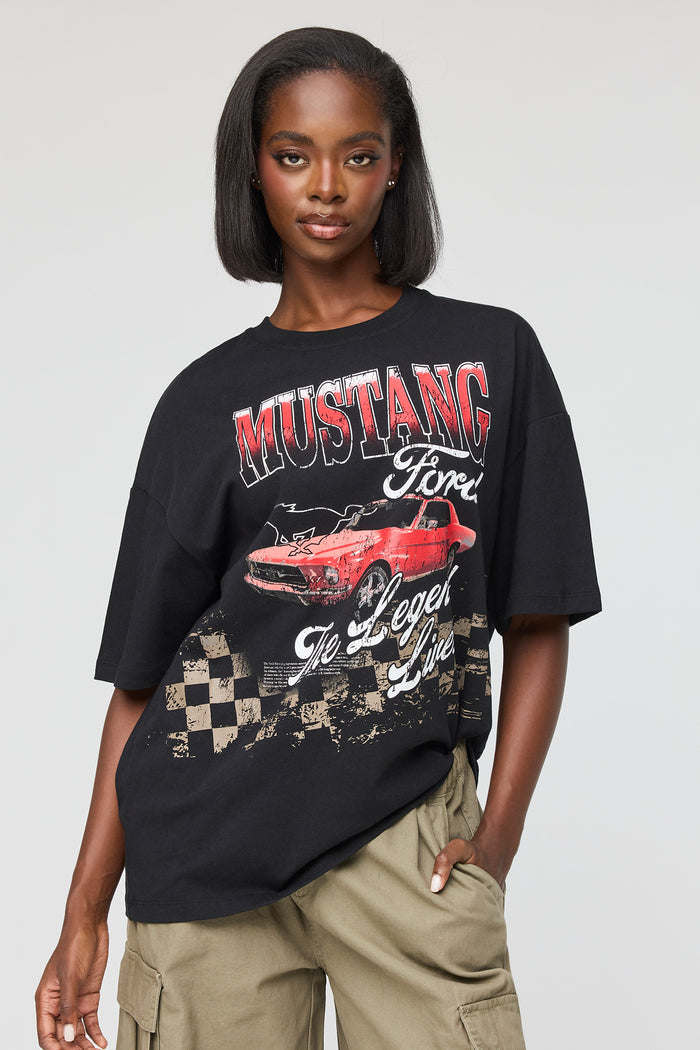 Ford Mustang Graphic Oversized T-Shirt