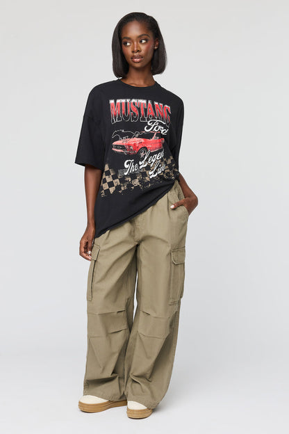 Ford Mustang Graphic Oversized T-Shirt