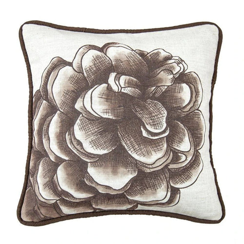 Forest Pine Water Print Pinecone Throw Pillow Throw