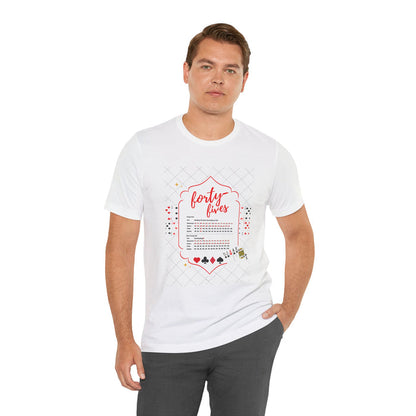 Forty-Fives Card Rankings - Unisex T-Shirt