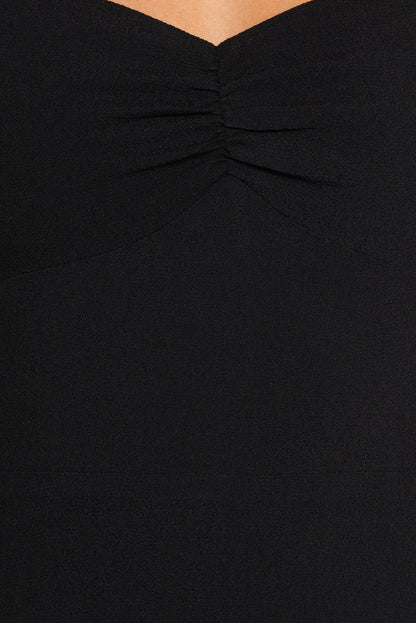Petal and Pup USA DRESSES Franklin Long Sleeve Midi Dress - Black