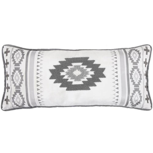 Free Spirit Crewel Embroidered Lumbar Pillow Pillow