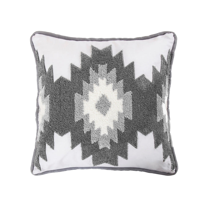 Free Spirit Throw Pillow w/ Crewel Embroidery Throw