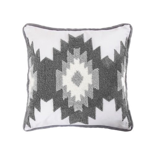Free Spirit Throw Pillow w/ Crewel Embroidery Throw