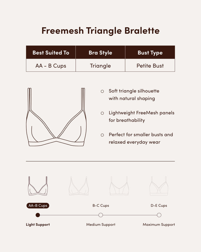 FreeMesh Triangle Bralette - Black