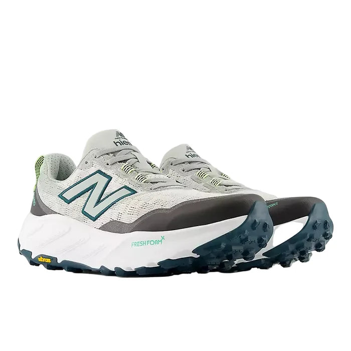 New Balance Fresh Foam X Hierro V9 Wide Men's - Grey Matter/Medusa Green