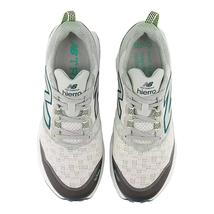 New Balance Fresh Foam X Hierro V9 Wide Men's - Grey Matter/Medusa Green