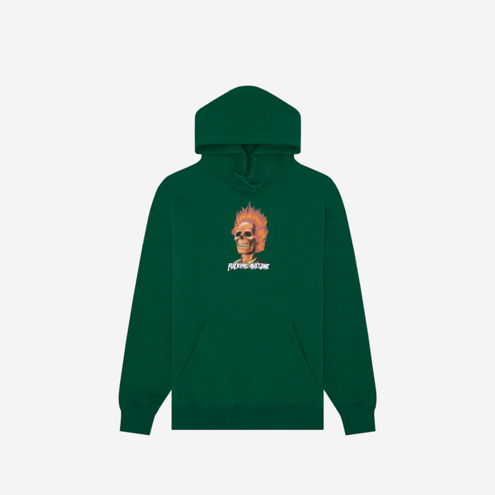 FUCKING AWESOME FLAMING SKULL HOODIE