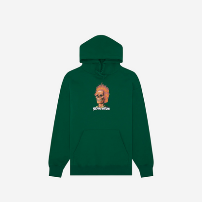 FUCKING AWESOME FLAMING SKULL HOODIE