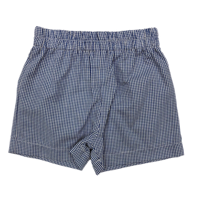 Funtasia Too Mini Navy Check Shorts