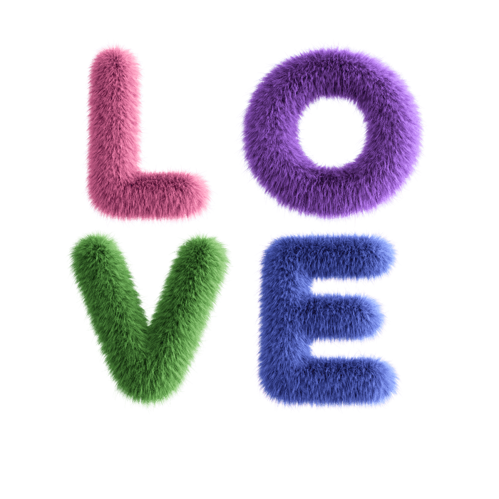 Fuzzy Love Sweatshirt - Youth Crewneck Sweatshirt- Spread the Love ❤️ - Whippie's