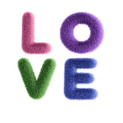 Fuzzy Love Sweatshirt - Youth Crewneck Sweatshirt- Spread the Love ❤️ - Whippie's