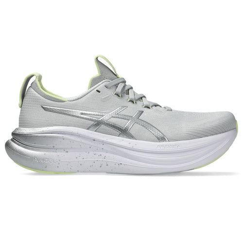 Asics Gel-Nimbus 28 Platinum Women's - Platinum/Glow Green