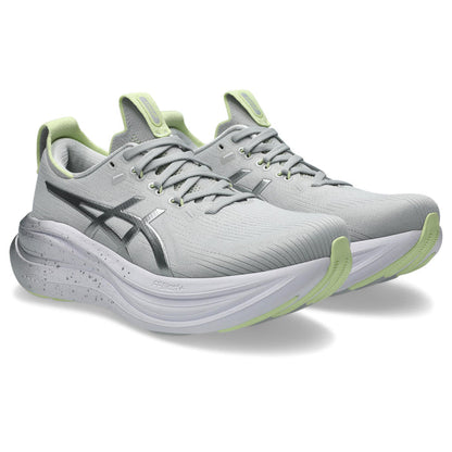 Asics Gel-Nimbus 28 Platinum Women's - Platinum/Glow Green
