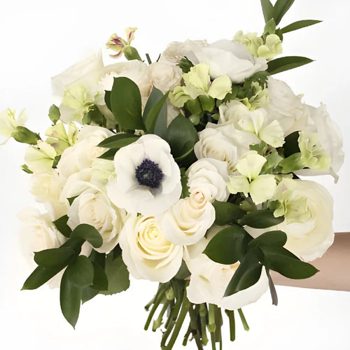 Gentle Love White Flower Bouquet