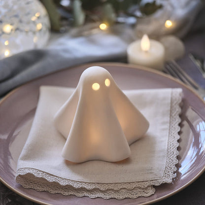Gerald the Ghost Porcelain LED Halloween Decoration