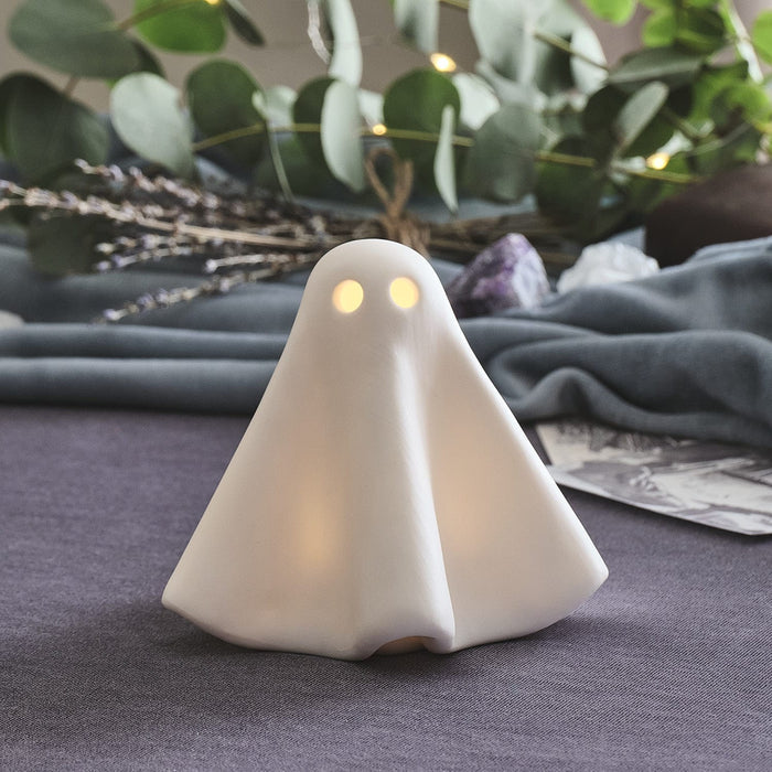 Gerald the Ghost Porcelain LED Halloween Decoration