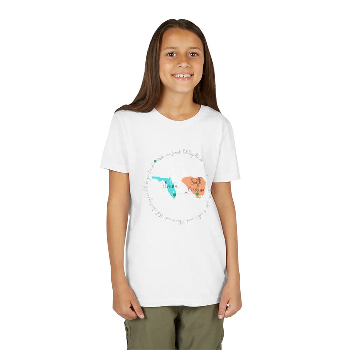 Girl Scout Friendship Moving to New State - Youth T-shirt - Personalizable - Whippie's