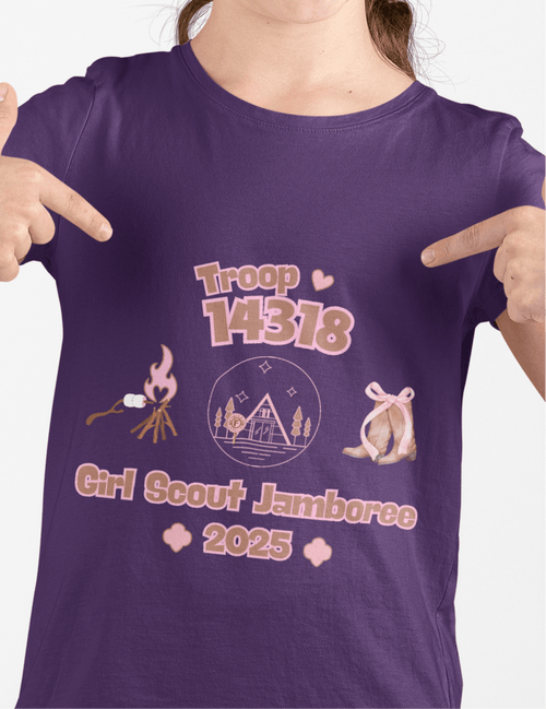 Girl Scout Jamboree Youth Tee - 2025 - Personalizable - Whippie's