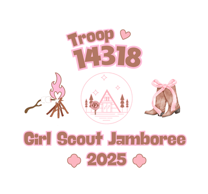 Girl Scout Jamboree Youth Tee - 2025 - Personalizable - Whippie's