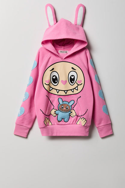 Girls 3D Alabebé Character Hoodie