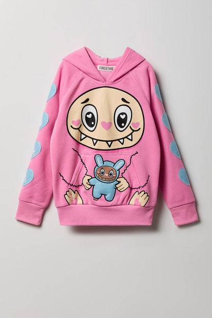 Girls 3D Alabebé Character Hoodie