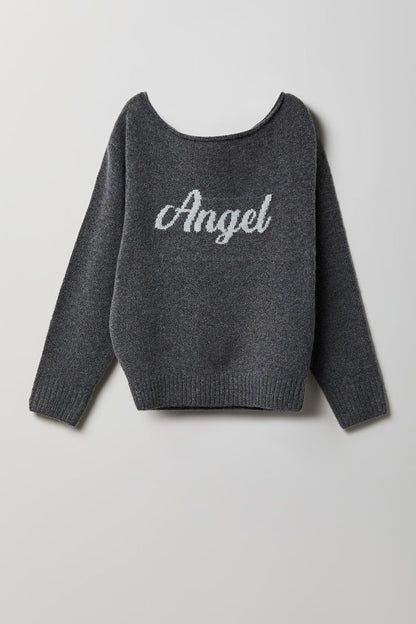 Girls Angel Mossy Knit Sweater