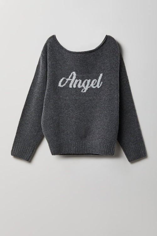 Girls Angel Mossy Knit Sweater