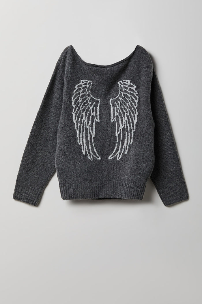 Girls Angel Mossy Knit Sweater