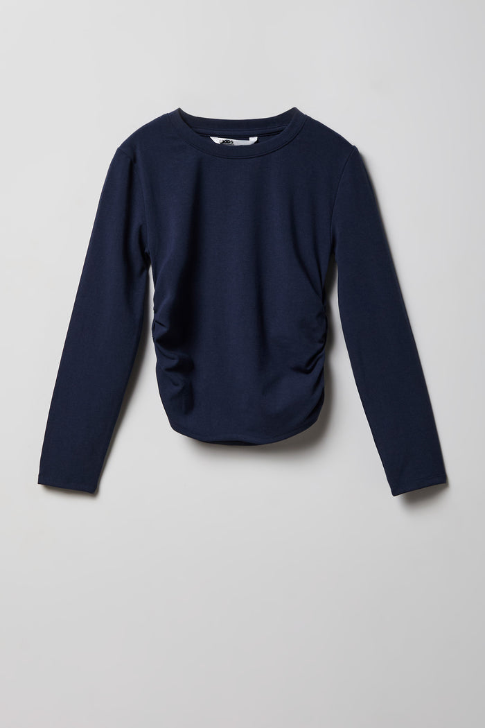 Girls Cinched Long Sleeve Top