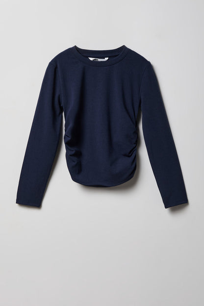 Girls Cinched Long Sleeve Top