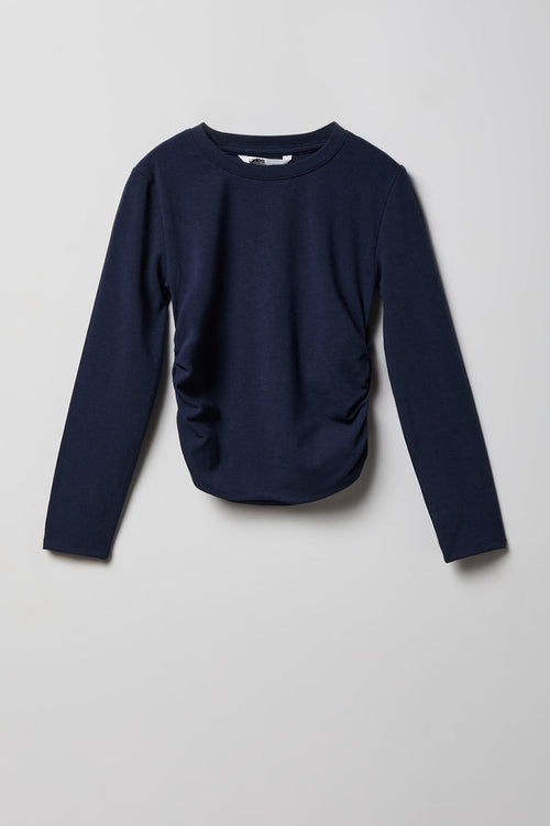 Girls Cinched Long Sleeve Top