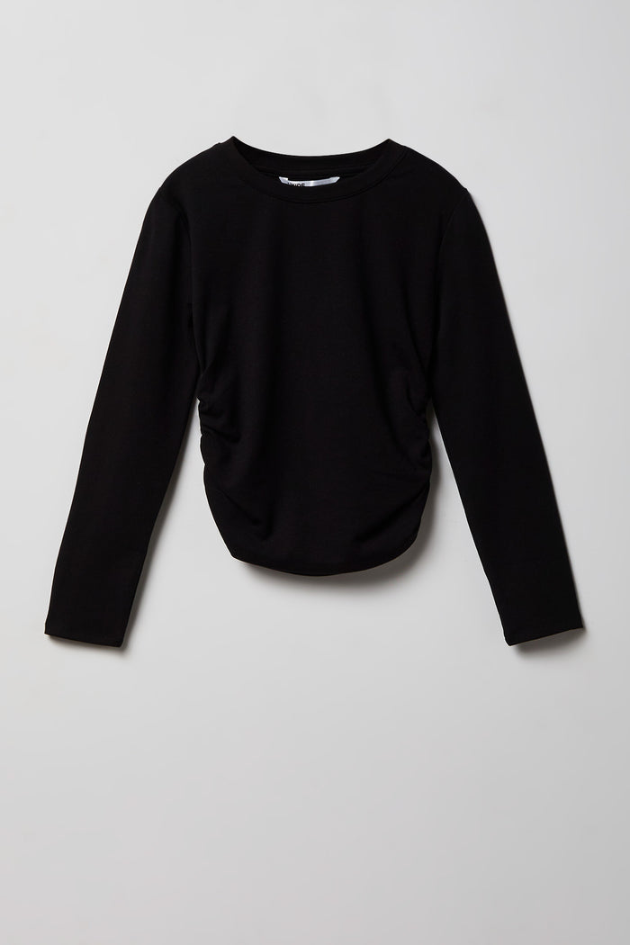 Girls Cinched Long Sleeve Top