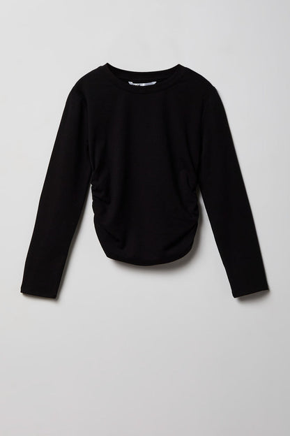 Girls Cinched Long Sleeve Top