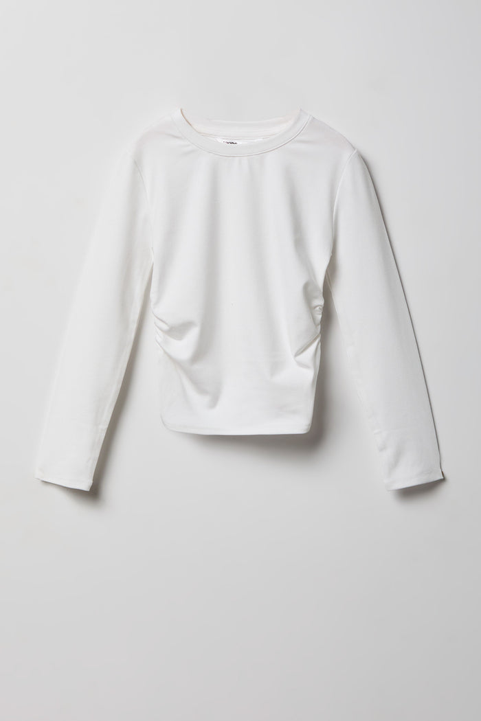 Girls Cinched Long Sleeve Top