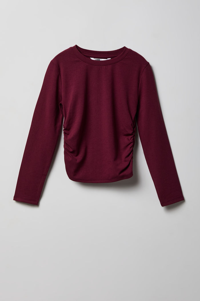 Girls Cinched Long Sleeve Top
