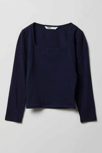 Girls Contour Square Neck Top