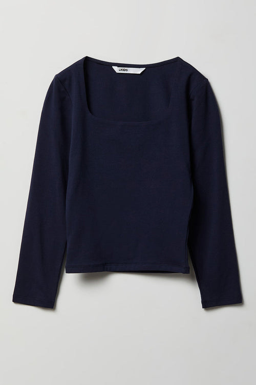 Girls Contour Square Neck Top