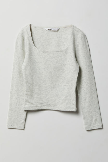 Girls Contour Square Neck Top