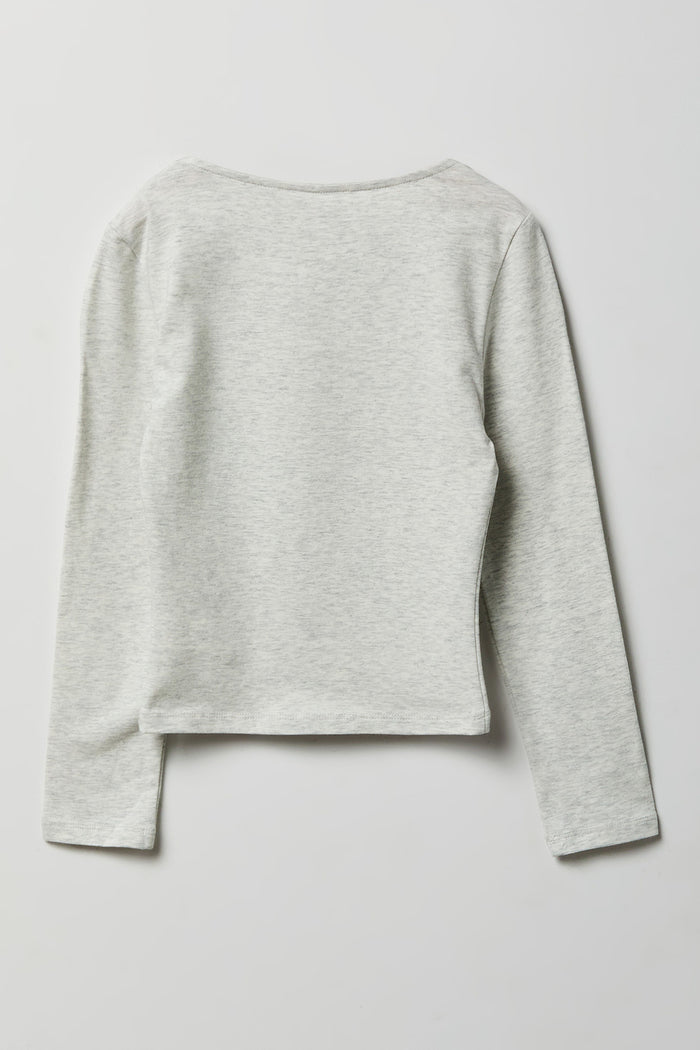 Girls Contour Square Neck Top
