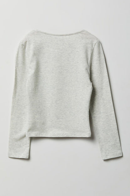 Girls Contour Square Neck Top