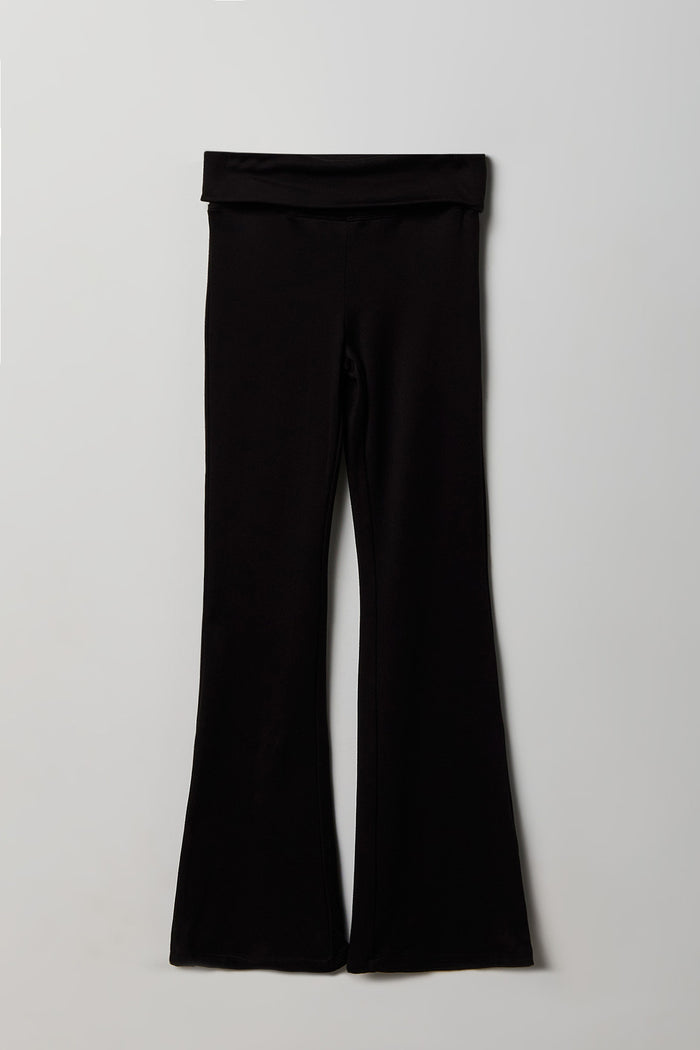 Girls Foldover Waist Flare Legging