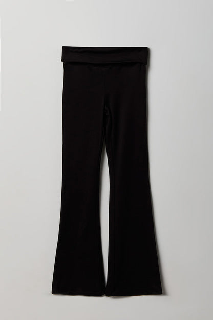 Girls Foldover Waist Flare Legging