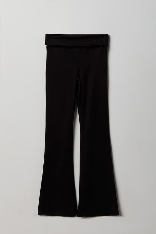 Girls Foldover Waist Flare Legging