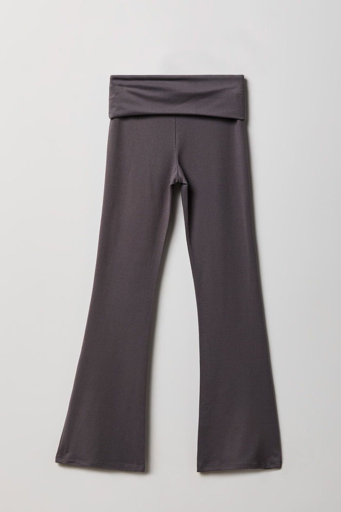 Girls Foldover Waist Flare Legging