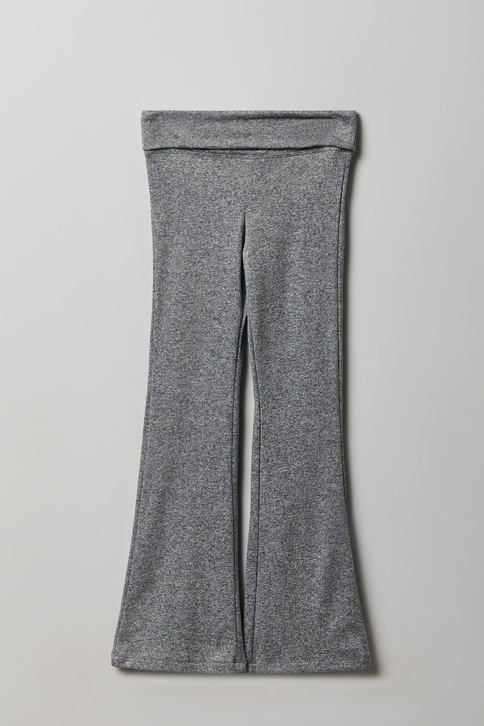 Girls Foldover Waist Flare Legging