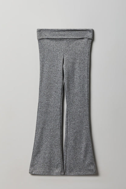 Girls Foldover Waist Flare Legging